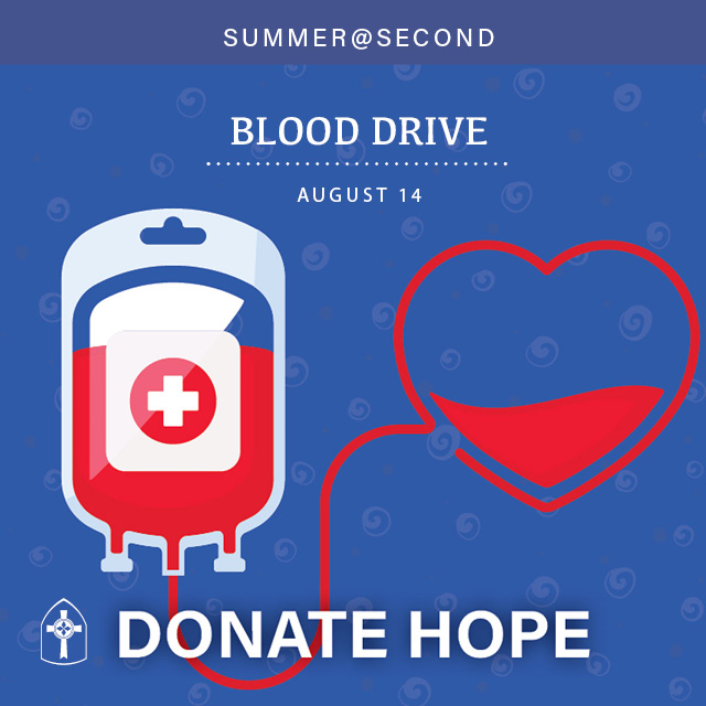 Blood Drive
Sunday, August 14


